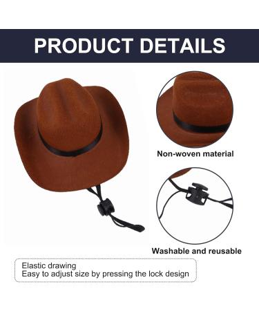 Hacraho Pet Cowboy Costume | Adjustable Dog Cowboy Hat & Blue Paisley Bandana for Small Dogs & Cats - Western Accessories & Photo Props - Buy Online on GoSupps.com