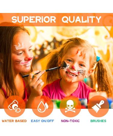 Xpassion Body Painting Face Paint Kit - 15 Color Professional Palette for Halloween, Cosplay, Kids Art and Festive Makeup - Buy Online on GoSupps.com