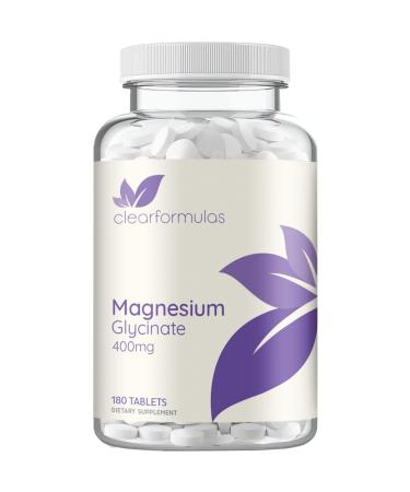High Absorption Magnesium Glycinate 400mg - Mini Chelated Magnesium Glycinate Tablets for Mood Sleep & Relaxation Support - Easy to Swallow Vegan Non-GMO & Made in a cGMP Facility (90 Servings)