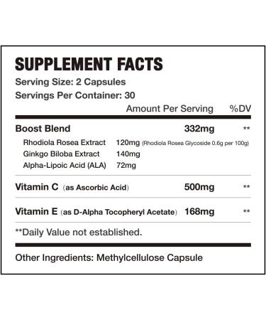 Altitude Sickness Prevention Formula | 60 Capsules with Vitamin C & Alpha Lipoic Acid | No-GMO & Allergen-Free - Buy Online on GoSupps.com