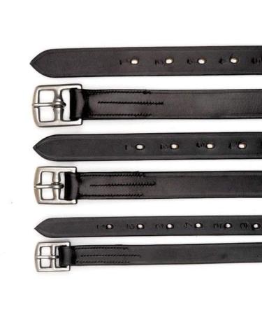 Wonde wish Black Stirrup Leathers Size: 1x54" Size: 1x54 Black