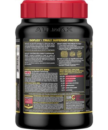 ALLMAX Nutrition - ISOFLEX - 100% Ultra-Pure Whey Protein Isolate - Blueberry Muffin - 2 Pound - Buy Online on GoSupps.com
