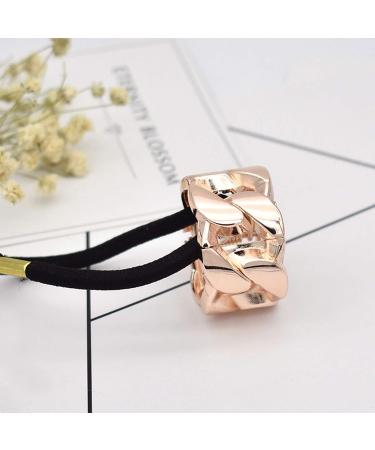 Punk Gothic Hair Accessory Set for Women - 4PCS Ponytail Cuff Elastic Hair Ties - Buy Online on GoSupps.com