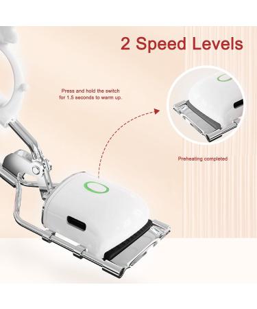 Electric Eyelash Curler Heated Lash Curler Metal and ABS Fast Heating for Travel - Buy Online on GoSupps.com