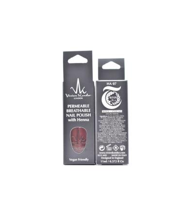 Buy Vivien Kondor Henna Halal Permeable Nail Polish (HA19 Garnet) - Non-Toxic Long-Lasting & Vegan | International Shipping Available - Buy Online on GoSupps.com