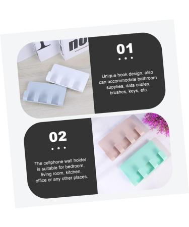 UKCOCO 8-Set Wall Bracket for Mobile Phones - No Punching Cell Phone Charging Hooks & Wall Charging Station - Buy Online on GoSupps.com
