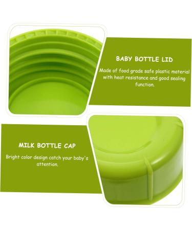 BESTonZON 20 Pcs Baby Bottle Seal Cap Bottle Lid Beverage Bottle Caps Glasses Kids Anti Soda Bottle Caps Waterproof Accessories Milk Wide Neck Bottle Cap Girl Travel Cap Mother Food Grade Pp Greenx2pcs 4.3x4.3x1.5cmx2pcs - Buy Online on GoSupps.com