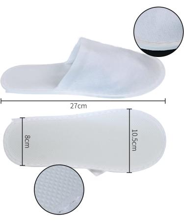 DBOO Disposable House Shoes - Closed Toe Spa Slippers for Women | Travel & Hotel Use - White - Buy Online on GoSupps.com