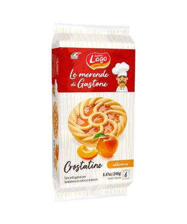 Italian Gourmet E.R. Gastone Lago Apricot Tarts 240g Pack Each Pack Contains 6 Snacks 40g