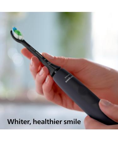Philips Sonicare 4100 - Philips Sonicare Electric Toothbrush for Adults with 1 x Philips W2 Optimal White Sonic Brush Head in Black Slim Travel Case and USB Charger (Model HX3683/54) - Buy Online on GoSupps.com