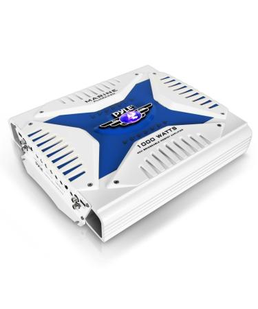 Pyle Hydra Marine Amplifier - Upgraded Elite Series 1000 Watt 4 Channel Bridgeable Amp Tri-Mode Configurable, Waterproof, MOSFET Power Supply, GAIN Level Controls and RCA Stereo Input(PLMRA420) - Buy Online on GoSupps.com