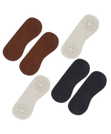 3 Pairs Non-Slip Heel Stickers Shoe Heel Pads High Shoe Heel Grip Rear Heel Cushion Leather Grip Loose Heels Insert Heel Stickers Insert Heel Protectors Cowhide Invisible Follow up