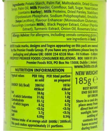 Sauce Granuals Bundle with Bisto Cheese Sauce 185g Curry Sauce 185g and Parsley Sauce 185g x1 (3 Pack) - Buy Online on GoSupps.com