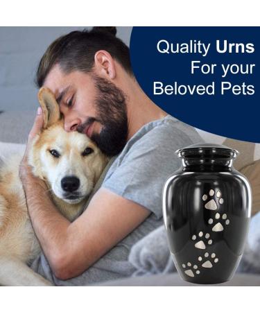 Trupoint Memorials Small Pet Urn - Loving Resting Place for Dogs and Cats Ashes (Up to 17 Pounds) - Black - Buy Online on GoSupps.com