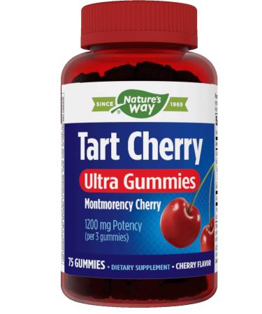 Nature's Way Enzymatic Therapy Tart Cherry Ultra Gummies Supplement, Color3, 75 Count