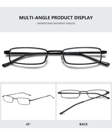 Magimodac Anti Blue Light Reading Glasses - Metal Prescription Glasses for Men & Women 1.5 Diopter Narrow Design with Pensui Black Filter - Buy Online on GoSupps.com