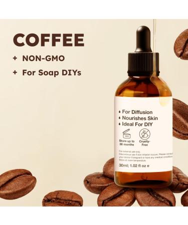 Coffee Essential Oil for Diffuse & Tea Tree Essential Oil for Diffuser Set - Aromatherapy Grade Essential Oils Set - 2X 4 Fl Oz - Kukka - Buy Online on GoSupps.com