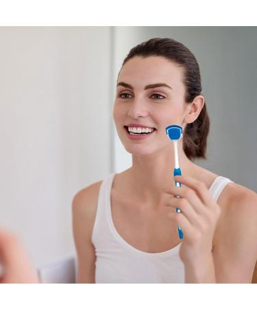 Tmianya 4-Piece Tongue Cleaner Brush Set - Light & Effective Tongue Scrapers for Oral Care | Ideal for Adults & Kids | Perfect for Home & Travel (White One Size) - Buy Online on GoSupps.com