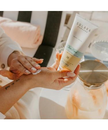 Solara Suncare SPF 30 Sunscreen - EWG Verified Vegan & Reef Friendly | Clean Freak Nutrient Boosted Unscented Water Resistant - Buy Online on GoSupps.com