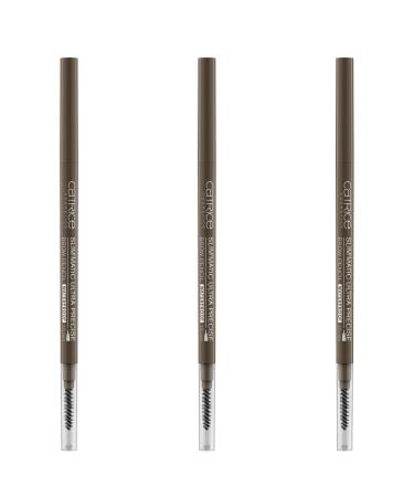 Catrice eyebrow pencil - Catrice Slim'matic Ultra Precise Brow Pencil with eyebrow brush 3 -series pack (3x0.05g) No. 035 Ash Brown 0.05 g (3 Pack) 035 Ash Brown - Buy Online on GoSupps.com