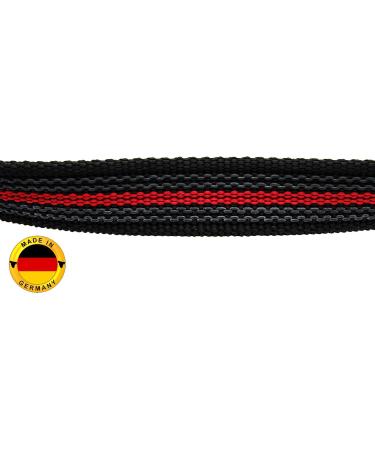 Twinkys Dog Style Tow Leash - 30m Rubberized for Dogs up to 50kg No Hand Loop - Made in Germany Black & Red - Buy Online on GoSupps.com