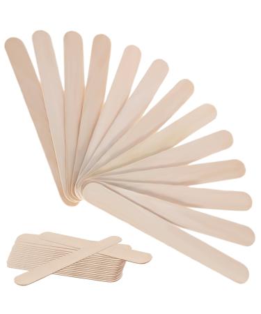 KMZ 60PCS Wooden Wax Sticks Disposable Wooden Waxing Spatulas Wax Applicator Stickers for Body Facial Hair Removal