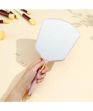 YCHMIR Handheld Mirror 6x13 inch Pink-Square for Barber Hairdressing Salon - Buy Online on GoSupps.com