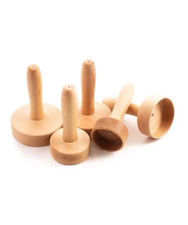 tuuli Accessories Maderotherapy Wood Set Massager Swedish Cup Cellulite Lymphatic Drainage Device