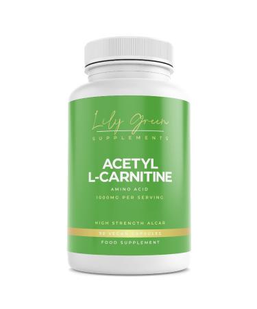 Lily Green | Acetyl L-Carnitine 1000mg per Serving | 90 Vegan Capsules | High Strength ALCAR | Acetyl L Carnitine | No Artificial Additives | Made in UK - Buy Online on GoSupps.com