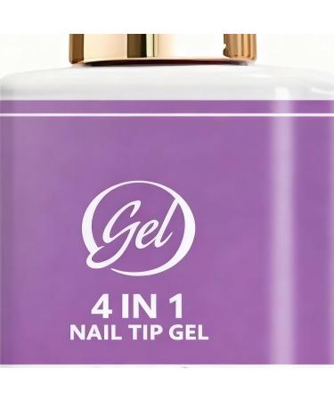 Nail Glue Gel - 15ml Long Lasting 4-in-1 Adhesive Extended UV Gel Nail Adhesive For Daily Home Use Travel Manicure Design Practical Beauty Care for Women and Beginners - Buy Online on GoSupps.com