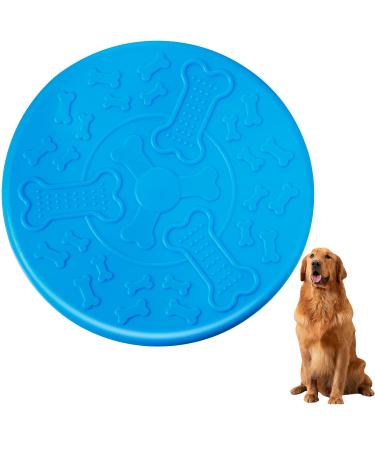 Dog frisbee bite -proof dog frisbee 18 cm flying disc natural rubber dog toy dog frisbee for land and water dog training throwing catching & playing