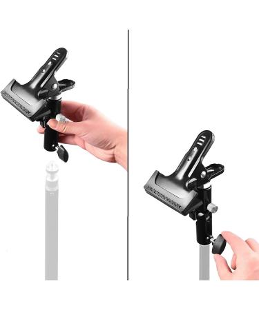 QYXINC Heavy Duty Metal Clamp Holder for Light Stand - Photo Video Studio Reflector Holder for Lighting Reflector Diffuser - Buy Online on GoSupps.com