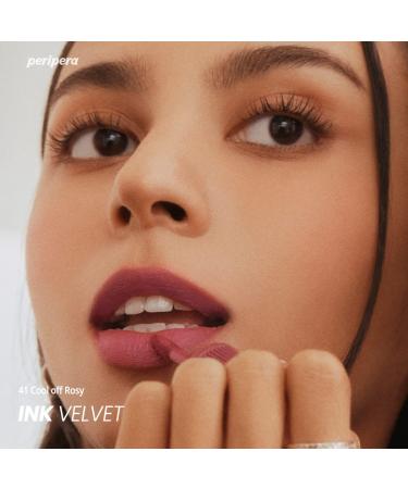 Peripera Ink the Velvet Lip Tint - High Pigment, Longwear, Weightless - 041 Cool Off Rosy - Buy Online on GoSupps.com