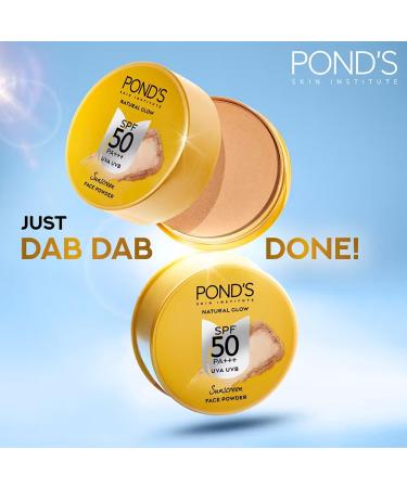 P0ND''S Sunscreen Face Powder with SPF 50 PA+++ UVA UVB Protection 20g Pack of 2 - Buy Online on GoSupps.com