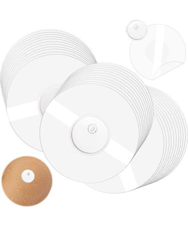 Waterproof Freestyle Libre 3 plasters 55 pieces of sports plaster for freestyle libre 3 sensor self -adhesive 14 days of adhesive tape fixing tape without glue in the middle breathable and skin -friendly 55 pieces white