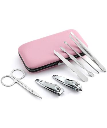 YWQ 3 Pack Manicure Set - Stainless Steel Nail Clipper Set with Case - Great Gifts for Women, Men, Girls - Personal Pedicure Kit for Travel - Pink, Blue, Green - Buy Online on GoSupps.com