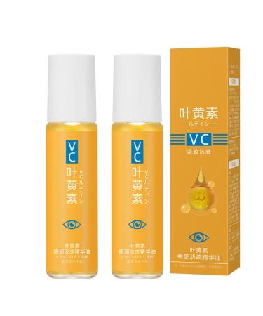 Latee Eye Essence Oil VC lutein Eye Serum Against Eye Bags and Dark Circle Antiagain Eyeine Essential Oil Roller Ball Hydrats and feeds the skin enlightening fatigue 2 pieces
