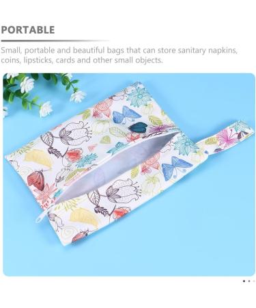 Lurrose 4-Pack Waterproof TPU Storage Bags Practical Zippered Tampon Holders Sanitary Pouch Breathable & Multi-Color Options (18x14cm) - Buy Online on GoSupps.com