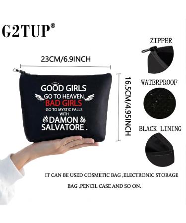 Vampire Inspired Cosmetic Bag - G2tup Bad Girls Mystic Falls Makeup Bag - TVD Series Gift for Fans - Buy Online on GoSupps.com