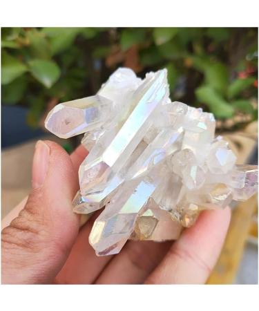 70grams Natural White Cluster Electroplating Titanium Coating Quartz Cluster StoneCrafts ERTEYIN - Buy Online on GoSupps.com