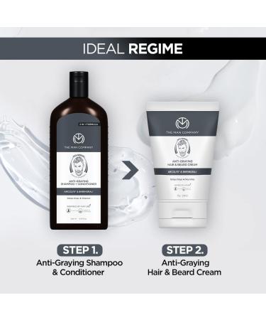 The Man Company Anti-Graying Hair & Beard Cream for Men | Nourishes & Styles | Toxin-Free | 75gm - Buy Online on GoSupps.com