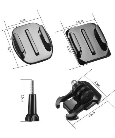 20 Sets GoPro Compatible Adhesive Pads & Brackets - Flat & Curved Mounts for Hero Session/4/3+/2 - Durable Helmet Accessories - Buy Online on GoSupps.com