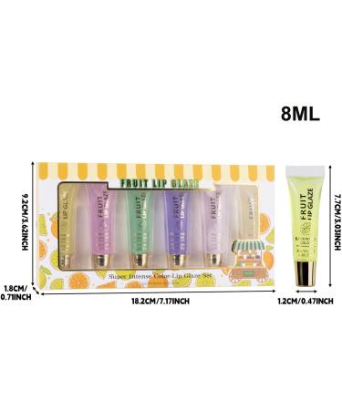 Nourishing Lip Oil | 6 Fruity Scents Fast-Absorbing Glossy Moisturizing Treatment for Travel Home Outdoors School Soft Texture - Buy Online on GoSupps.com