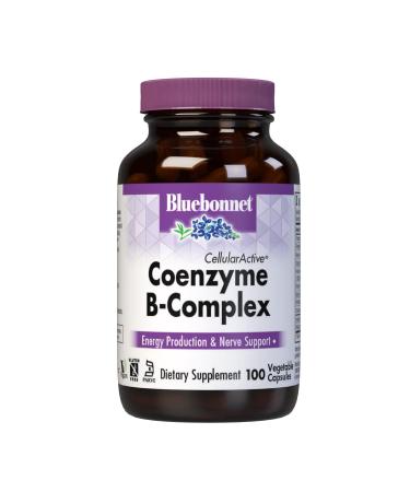 Bluebonnet Nutrition Cellular Active* Coenzyme B-Complex Contains a Full Spectrum of B Vitamins Soy-Free Gluten-Free Kosher Certified Dairy-Free Vegan 100 Vegetable Capsules 100 Servings - Buy Online on GoSupps.com