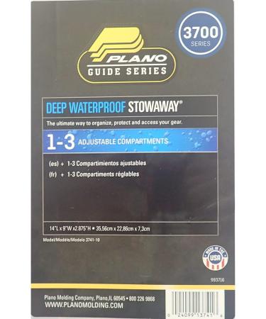 Plano Waterproof Stowaway Tackle Box Clear 14 x 9 x 2.88 - Durable Storage Solution - Buy Online on GoSupps.com
