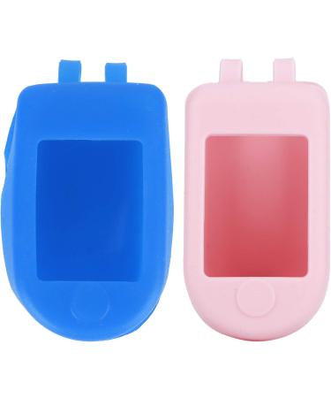 BAOFUYA 2 Piece Fingertip Case - Portable Silicone Heart Rate Monitor Protector | Travel & Home Use (Blue & Pink) - International Shipping Available - Buy Online on GoSupps.com