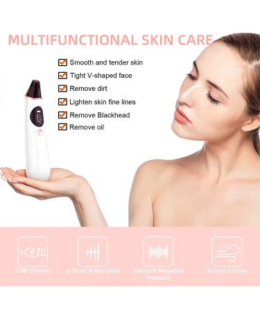 Blackhead Remover Pore Vacuum with Camera - WiFi HD Acne Extractor with Hot Compress, 4 Probes, 3 Suction Levels - USB Rechargeable - Gold - Buy Online on GoSupps.com