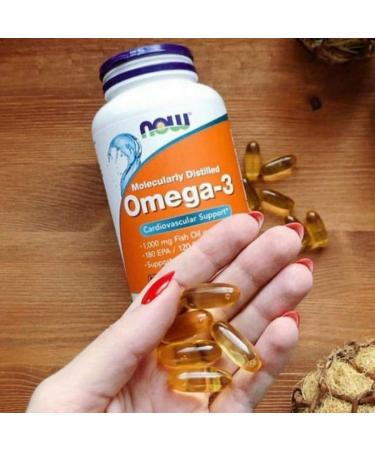 NOW Foods Omega-3 Fish Oil 1 000 mg 180 EPA - 120 DHA 100 Softgels - Buy Online on GoSupps.com