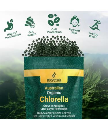 Biogenesis BioDynamic Wellness Collection Organic Chlorella (1000 Count) & SuperGreens Plus (300 Count) 200mg Mini Tablets | Rich in Chlorophyll Wheatgrass & Barley Grass | Vegan Energy Detox & I - Buy Online on GoSupps.com