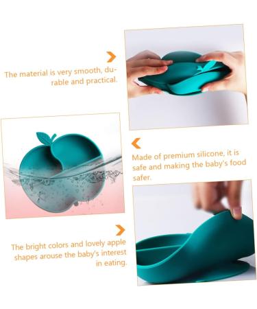 TOYANDONA Silicone Dinner Grid Tableware for Kids - Reusable Anti-fall Training Plate with Suction for Mess-free Eating - Buy Online on GoSupps.com